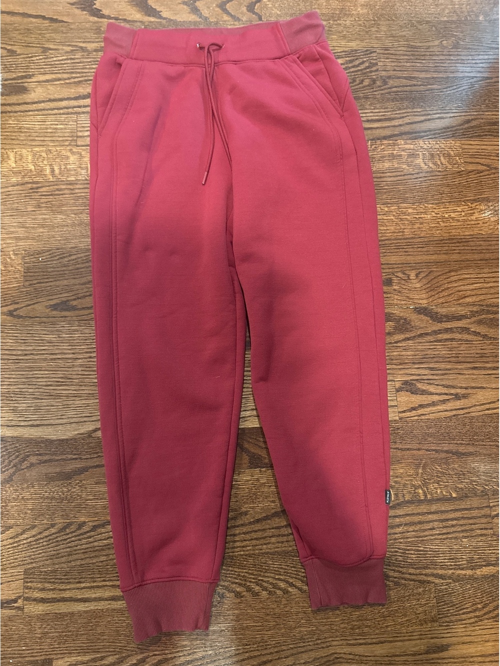 Athleta Forever Fleece Classic Joggers Size Small in Maroon